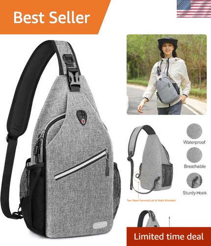 Stylish gray sling bag - stylish,