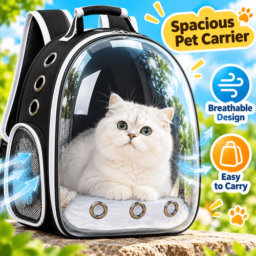 Space capsule pet backpack - pet,