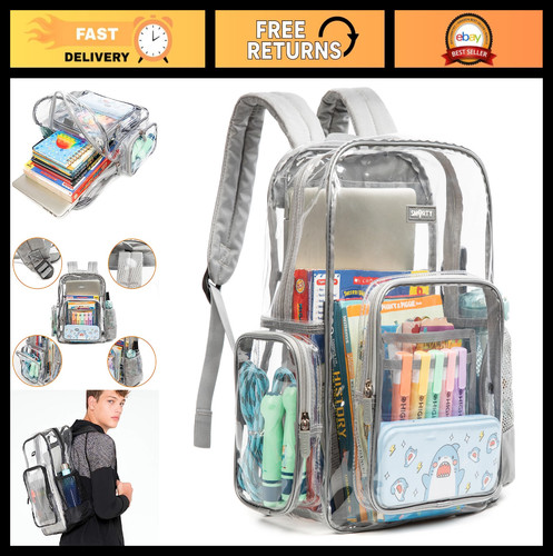 Clear bag heavy duty - duty, backpack