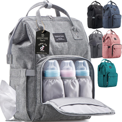 Stylish gray diaper bag - stylish,